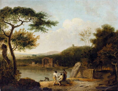 El lago Avernus I de Richard Wilson, c. 1765
