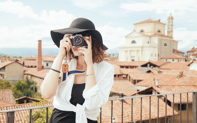 Una turista en Italia
