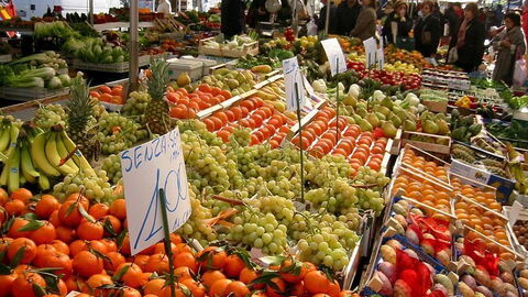 Vegetales en un Mercado en Milan
