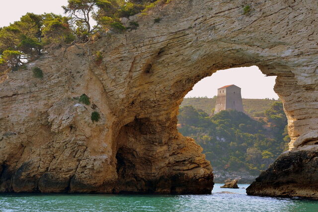 Pilares marinos en Gargano
