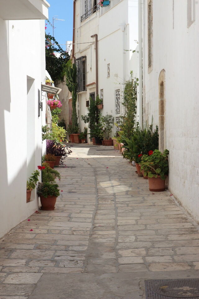 Una callejuela de Ostuni