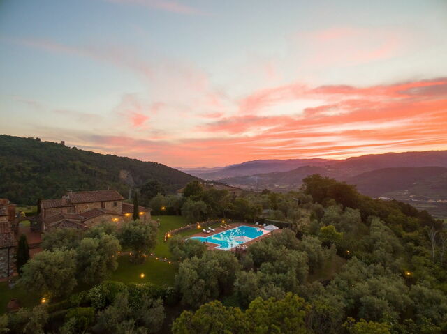 Villa Le Corti, jardín