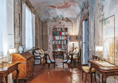 Residencia del Papa Palacio Aldobrandini, biblioteca