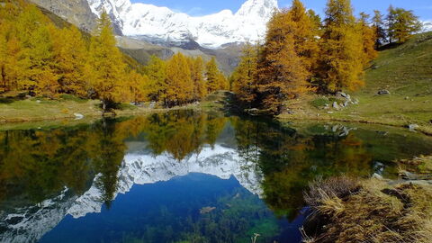 Un lago en el Valle de Aosta