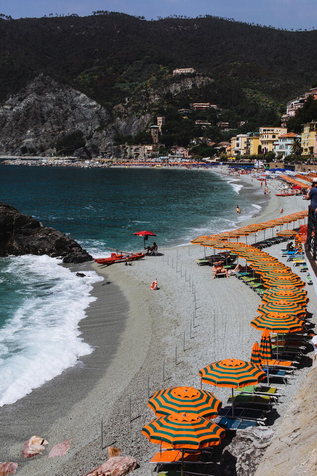 En la playa, en Italia
