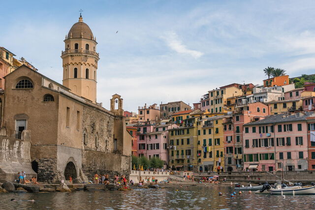 Vernazza, Playa