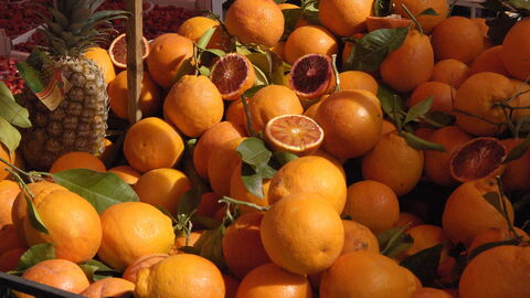 Mercado de Ballarò, naranjas