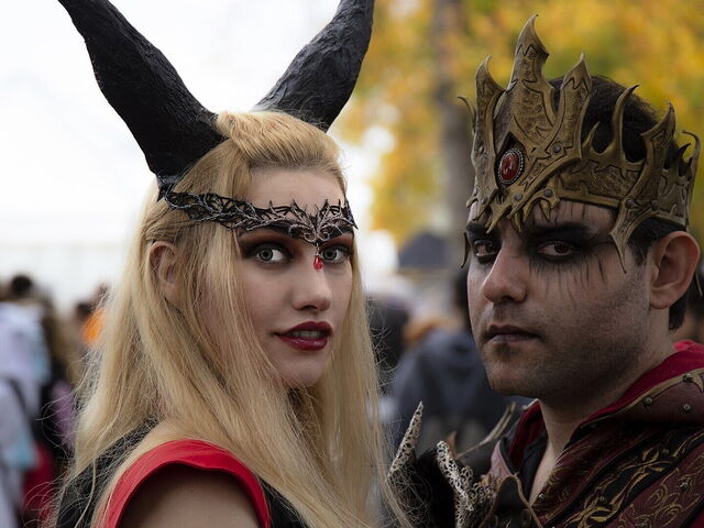 Darth Revan y Boba Fett cosplay, Lucca, 2021