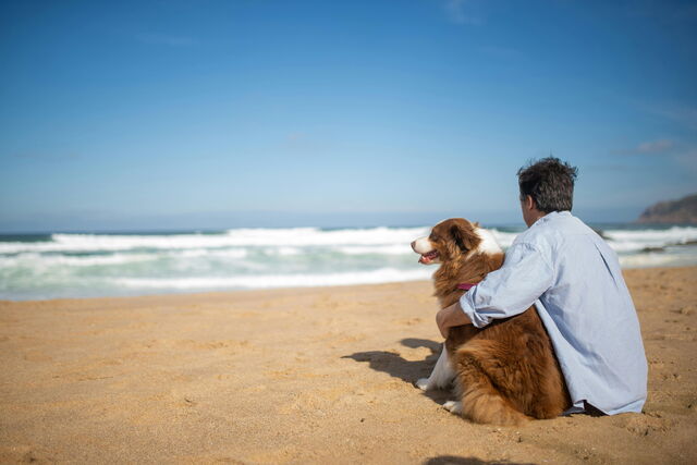 Man and his dog