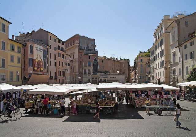 Mercado en Campo De' Fiori