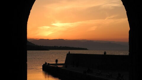 Cefalù, puesta de sol
