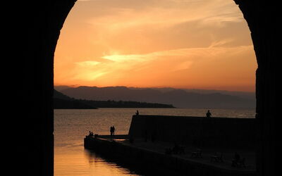 Cefalù, puesta de sol