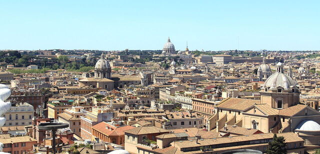 Vista desde el della Altare Patria