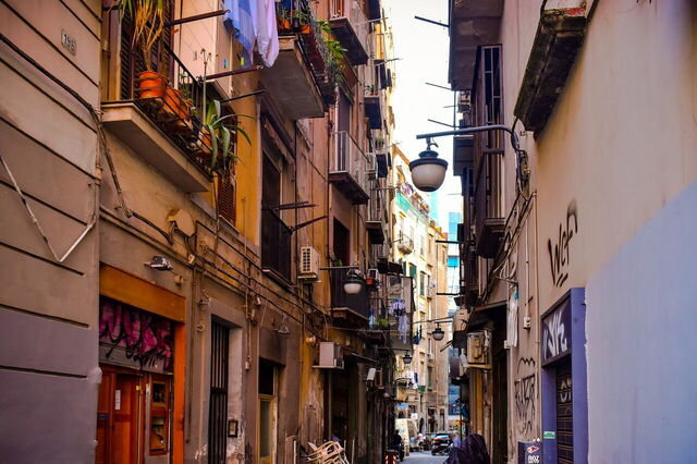 Una calle de Nápoles