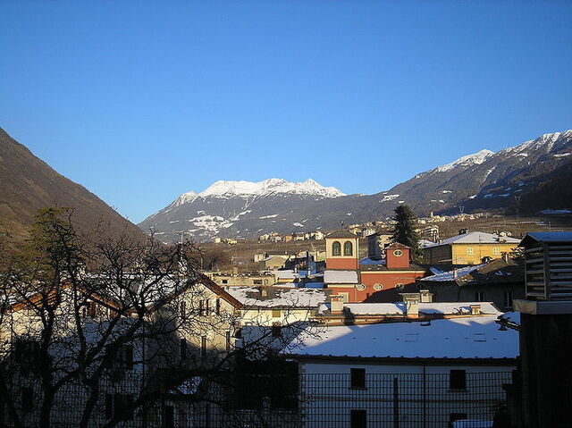 Ciudad de Tirano en Lombardía
