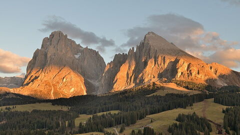 Alpe di Siusi, Atardecer