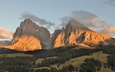 Alpe di Siusi, Atardecer
