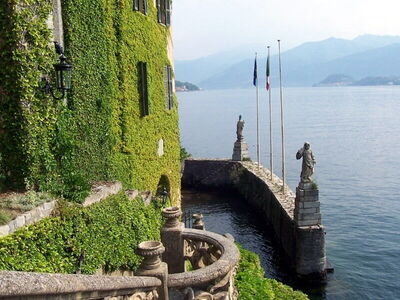 Vista del lago en Villa del Balbianello