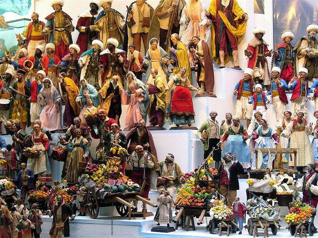 Puestos de venta de la Natividad de San Gregorio Armeno