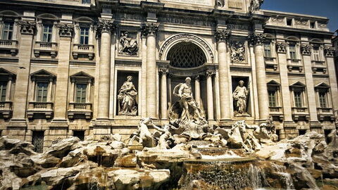 Vista de la Fontana de Trevi