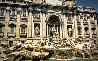 Vista de la Fontana de Trevi