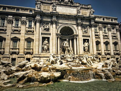Vista de la Fontana de Trevi