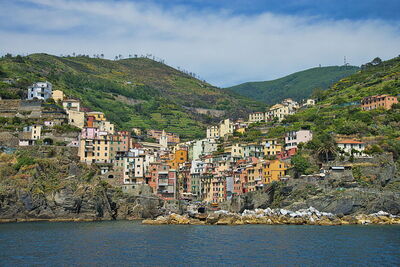 Vista de Riomaggiore en Cinque Terre