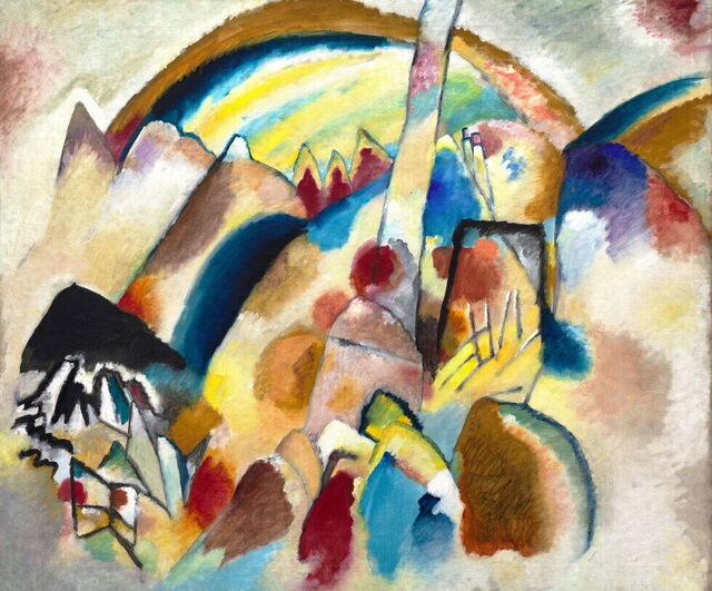 Kandinsky, Paisaje Con Manchas Rojas No 2