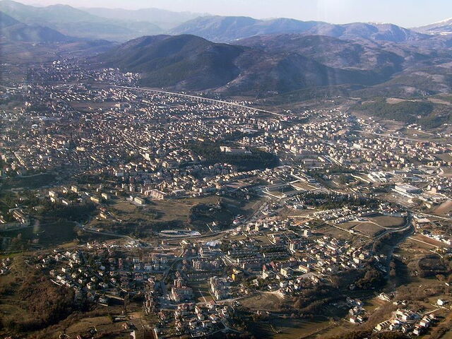 Vista aérea de L'Aquila