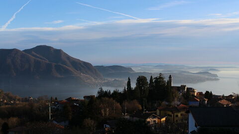 Vista sobre el lago Maggiore