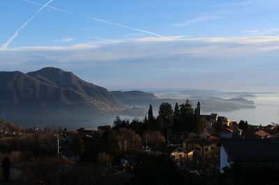 Vista sobre el lago Maggiore