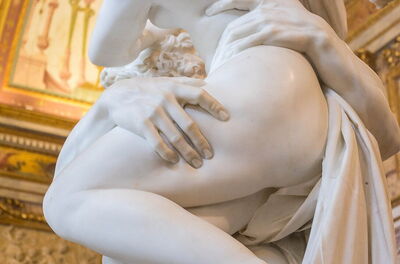 Detalle del Rapto de Proserpina de Bernini