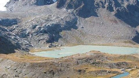 Vista de las montañas del valle de Aosta