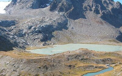 Vista de las montañas del valle de Aosta