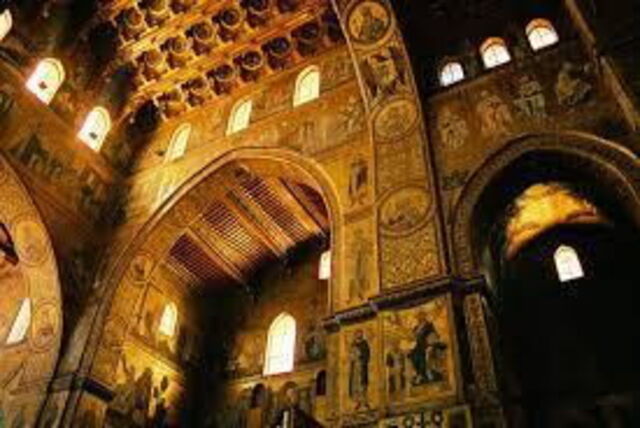 techo de mosaico de la catedral de Monreale