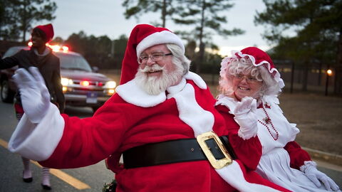 Santa y señora Claus