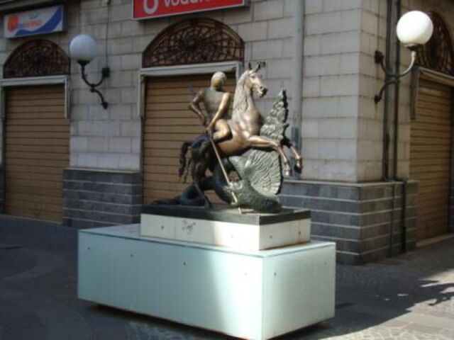 San Jorge y el Dragón por Dali