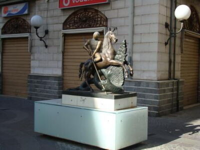 San Jorge y el Dragón por Dali