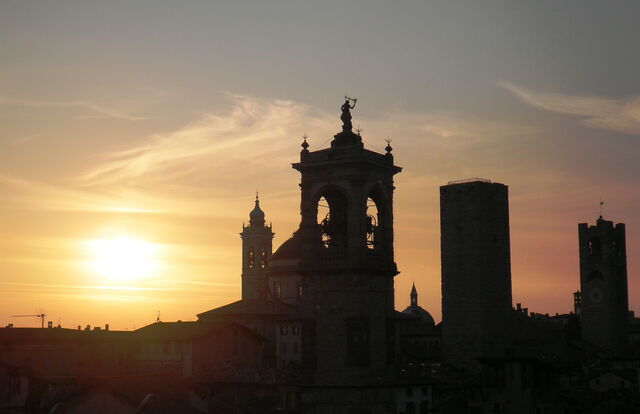 Atardecer en Bergamo