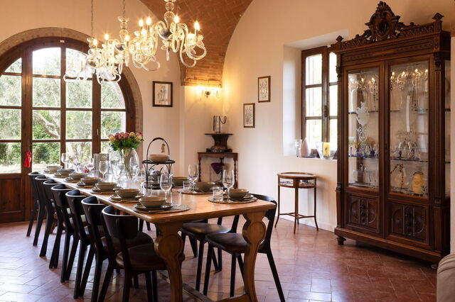 Villa Leone Reale, comedor