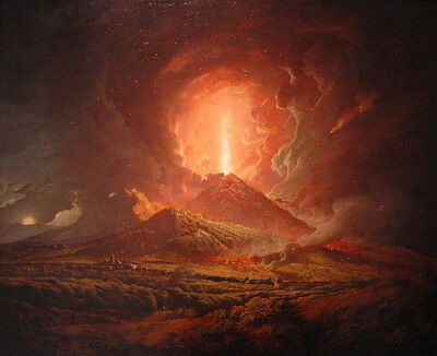 erupción del Monte Vesubio