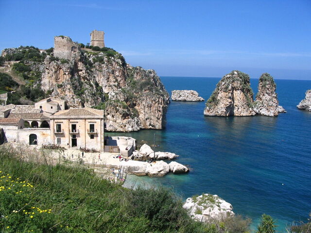 Scopello, vista