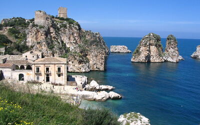 Scopello, vista