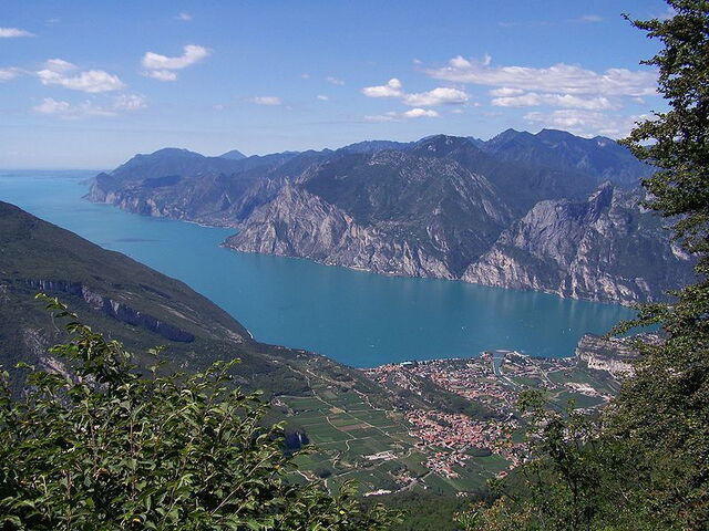 Vista del lago de Garda