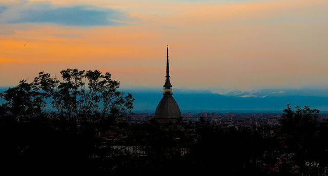 Mole Antonelliana al atardecer