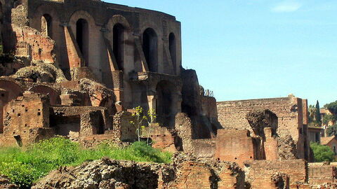 Ruinas en la colina palatine