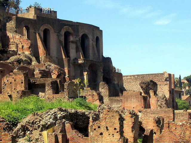 Ruinas en la colina palatine