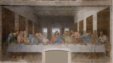 Fresco de la última cena de Da Vinci
