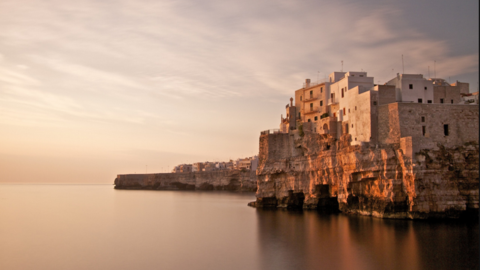 Atardecer en Polignano a Mare