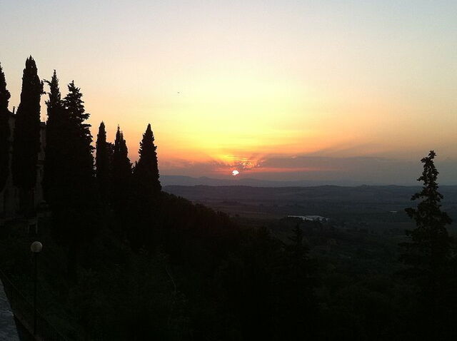 Puesta de sol en Panicale